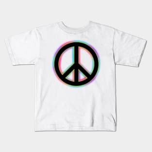 Colorful Peace Sign Kids T-Shirt